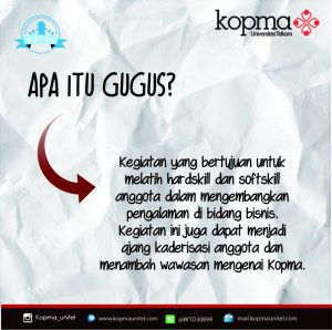 UKM Koperasi Mahasiswa (KOPMA) Tel-U Bidang UKM Penalaran UKM Koperasi Mahasiswa (KOPMA) Tel-U Bidang UKM Penalaran